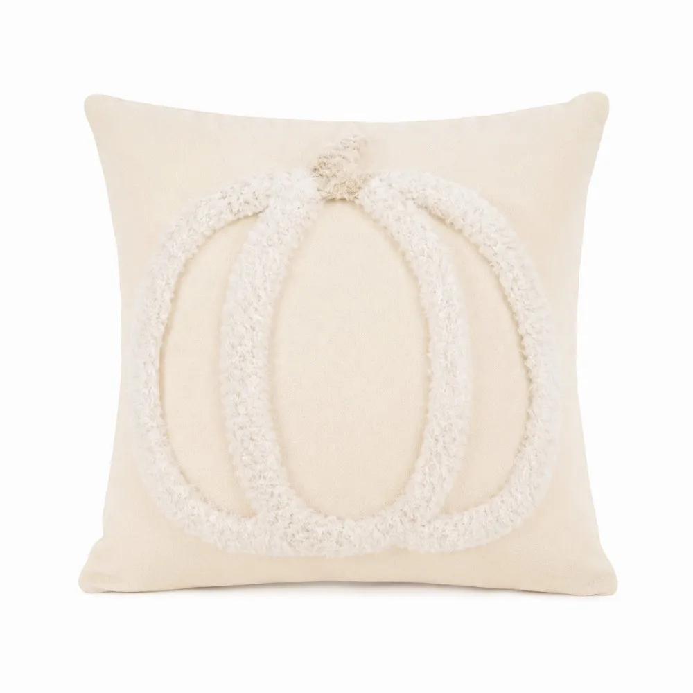 Comfortable Halloween Pillow Cover Wear Resistant Soft Texture 3D Tufting Pillowslip Practical Festive Decor Throw Pillowcase