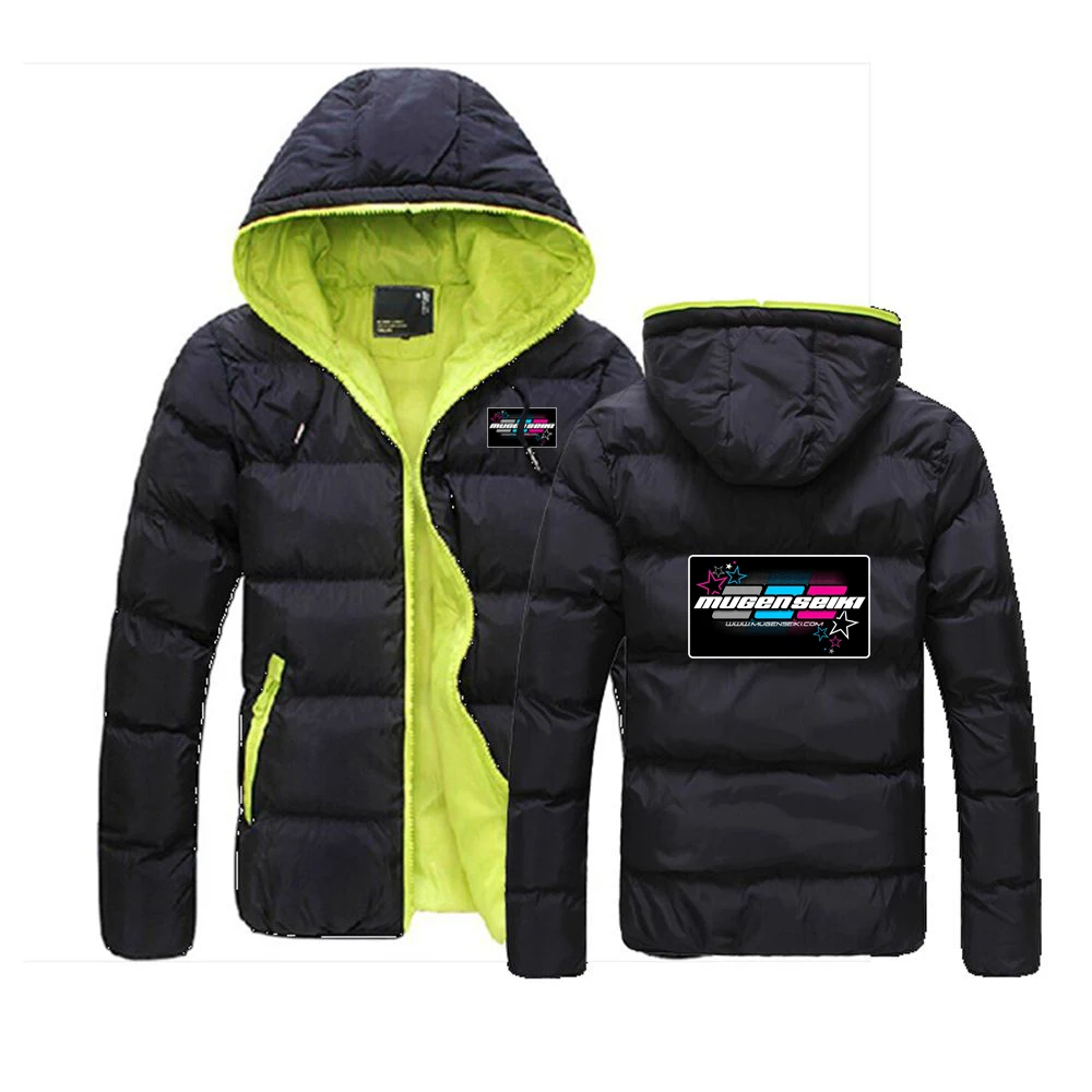 Mugen Seiki Logo Print Creative Graphic Anti Collision Shirt Coat Cold Protection Thicken Comfortable Hoodies Jacket