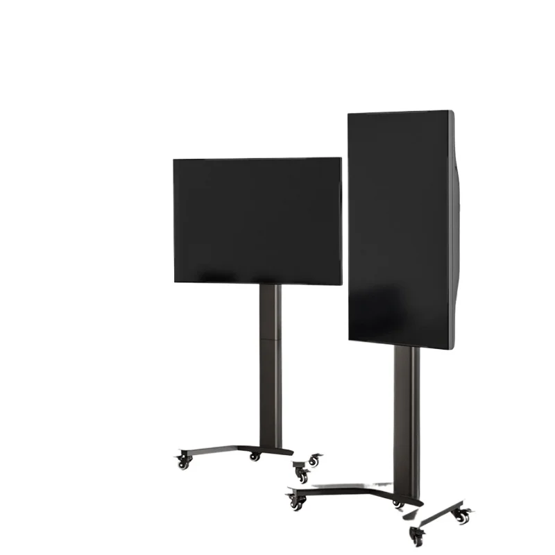 Live stream TV bracket floor vertical screen 90 degrees switching movement rotation