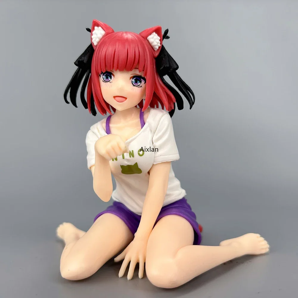 Aixlan 10cm Hanayome Anime Figures Kawaii Girl Nakano Nino PVC Action Figure Statue Model Doll Collectible Room Decor Gifts Toy