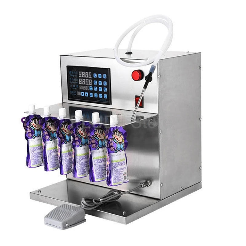 Automatische uitloopzakjes Vloeistofvulmachine Digitale bediening Verticale zak Vloeistofvulmachine voor sojamelk Rijstnoedelsoep