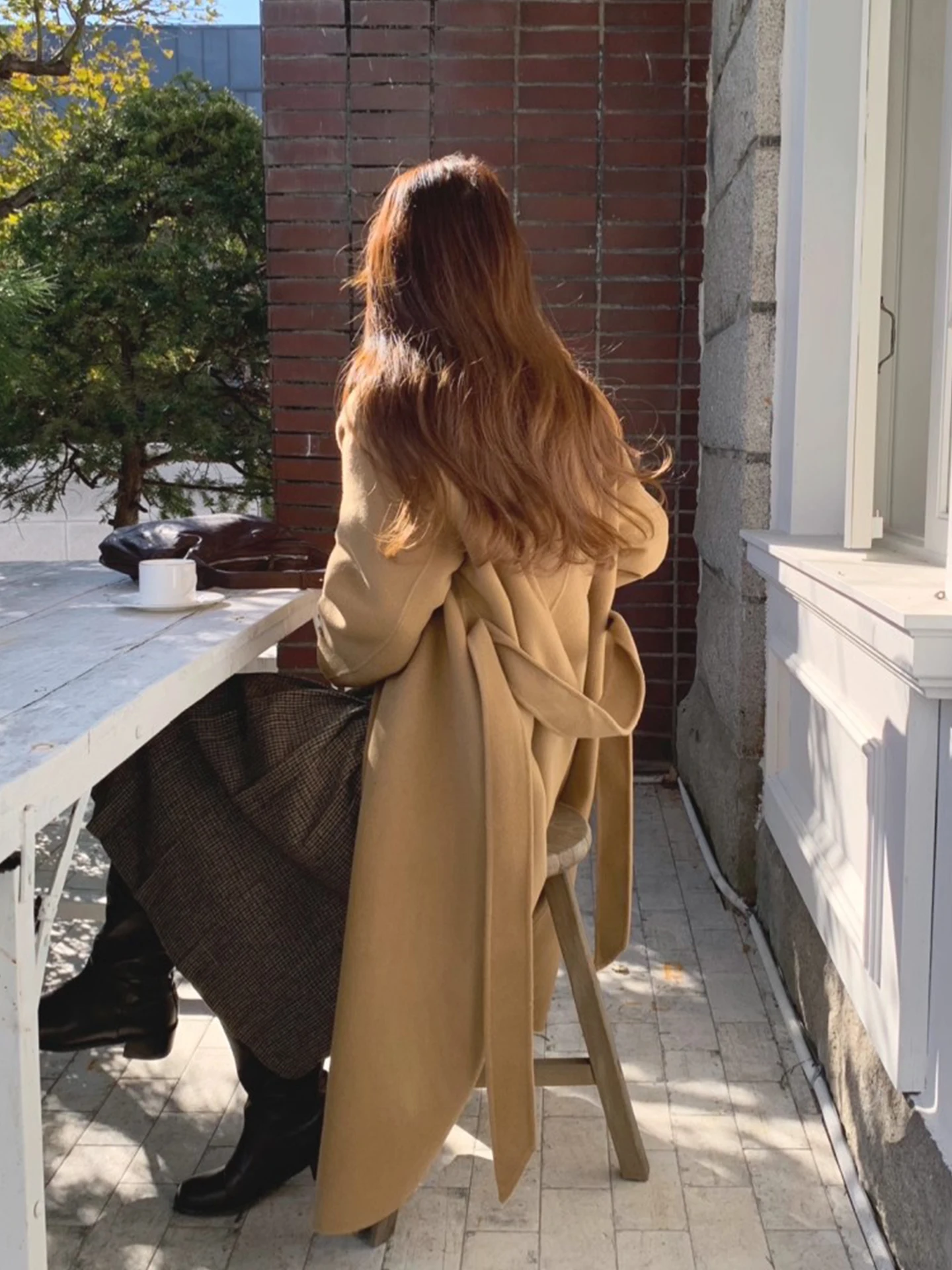 

Классическое женское шерстяное пальто с лацканами на одной пуговице, свободная зимняя верхняя одежда средней длины, корейский Sle Long Sve