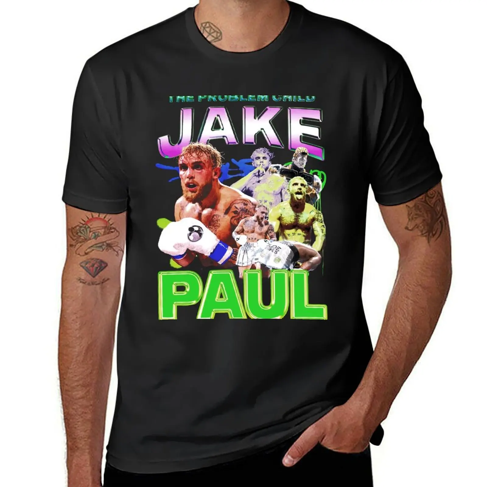 

Jake Paul Vintage 90s Style Retro T-Shirt Short sleeve tee sublime hippie clothes aesthetic clothes men graphic t shirts