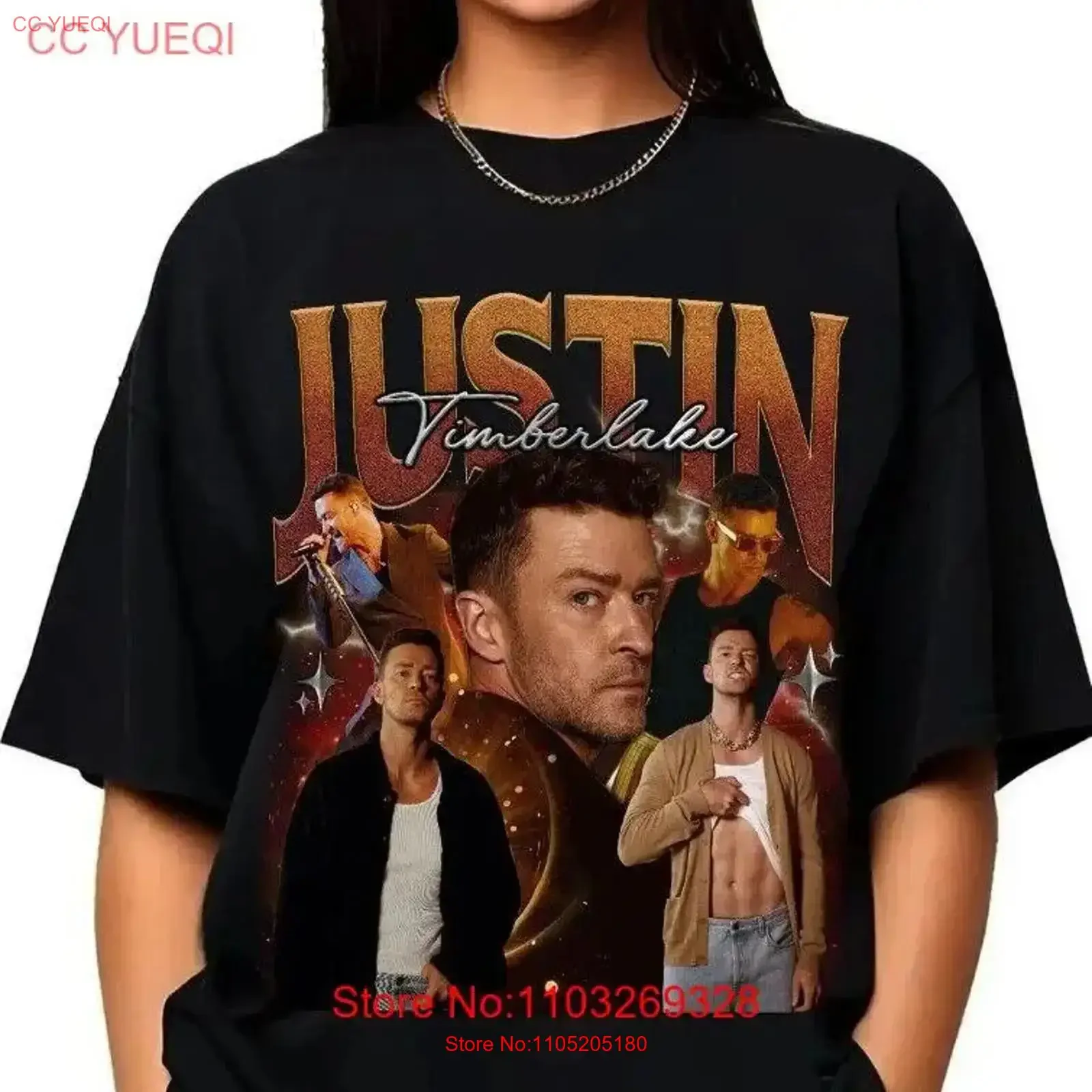 Justin Timberlake Vintage T Shirt 90s Bootleg Style Gi vintage Washed Casual designer clothes Top For Everyday Wear homme