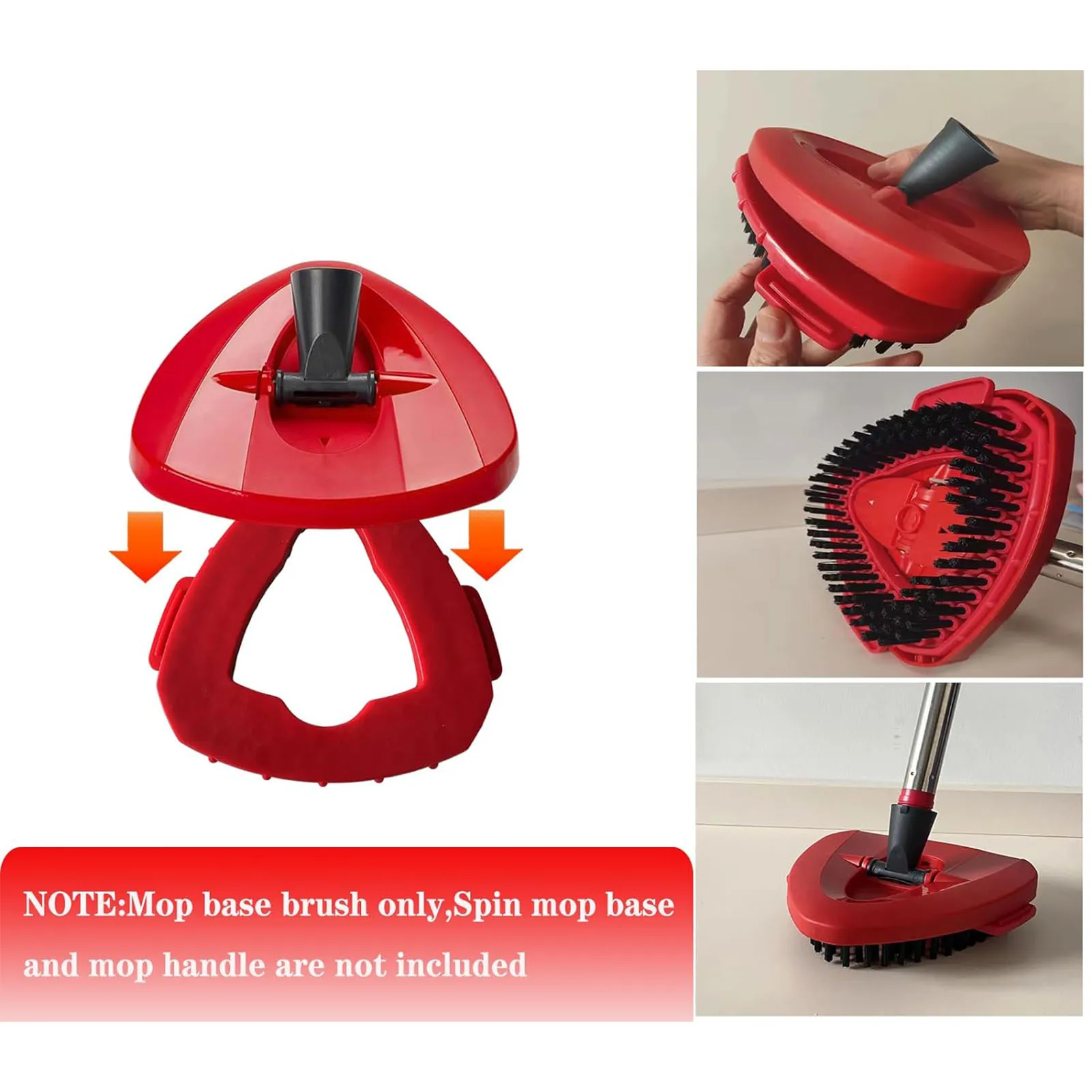 Replacement Swivel Triangle Mop Head Rotating Triangle Mop Head for Bathroom Kitchen Wall Tile Replace Mop Head Cleaning Tool