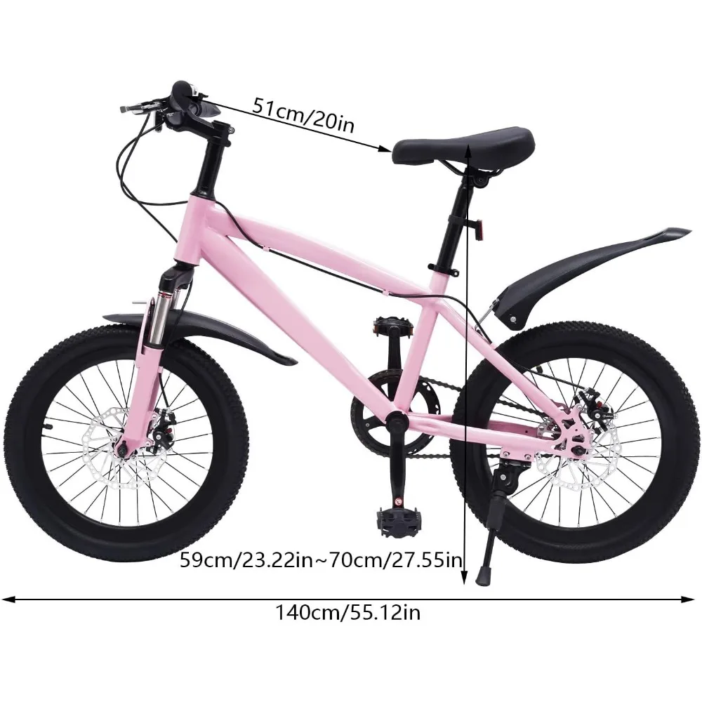 AliExpress UK 18" Kids Bike MTB Mountain Bike Bicycle Girls BMX Bikes High Carbon Steel Bike for 5-10 years old