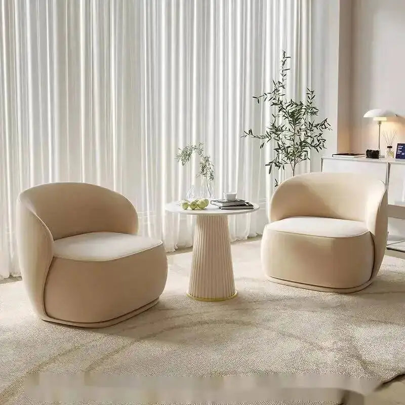

Designer Individual Balcony Lazy Chairs Living Room Relax Reading Modern Cute Chairs Luxury Fauteuil Salon Ornaments Home Decor
