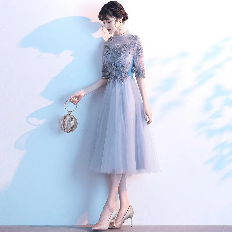 فستان سهرة حالمة مطرز للسيدات جديد لعام 2025، موضة نسائية، تنحيف، نمط الولائم، فستان وصيفة العروس، فستان عيد الميلاد #3