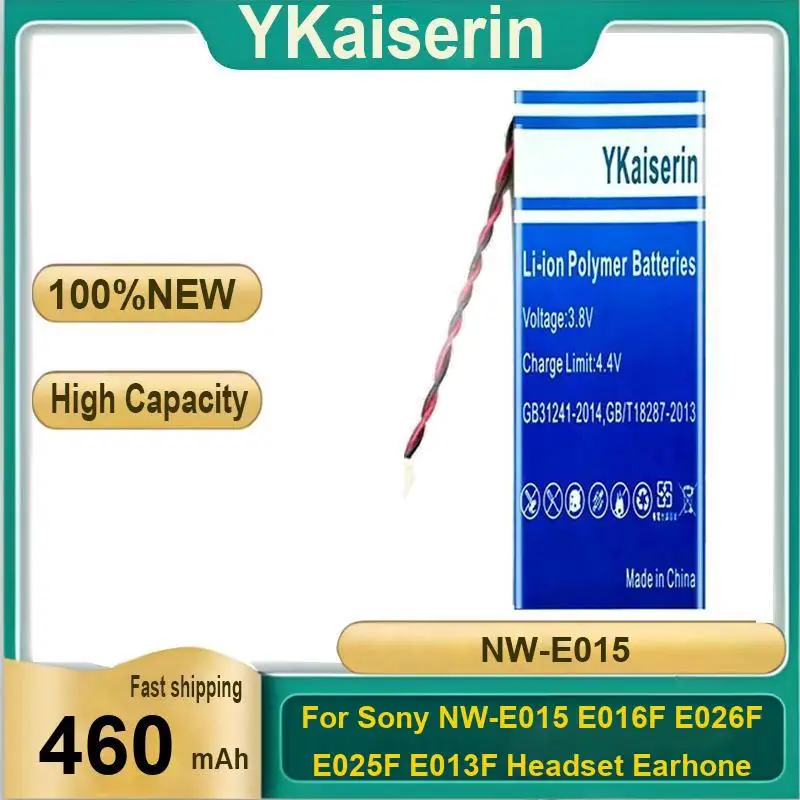 

Высокопроизводительный портативный музыкальный плеер, аккумулятор, быстрая доставка, 460 мАч для Sony NW-E015 E016F E026F E025F E013F, гарнитура, наушники