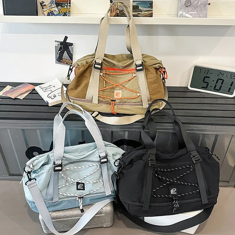 

Waterproof Lightweight Crossbody Bag Large Capacity Travel Sports Bag Men Women Outdoor Hiking Fitness Handheld Adjustable Strap