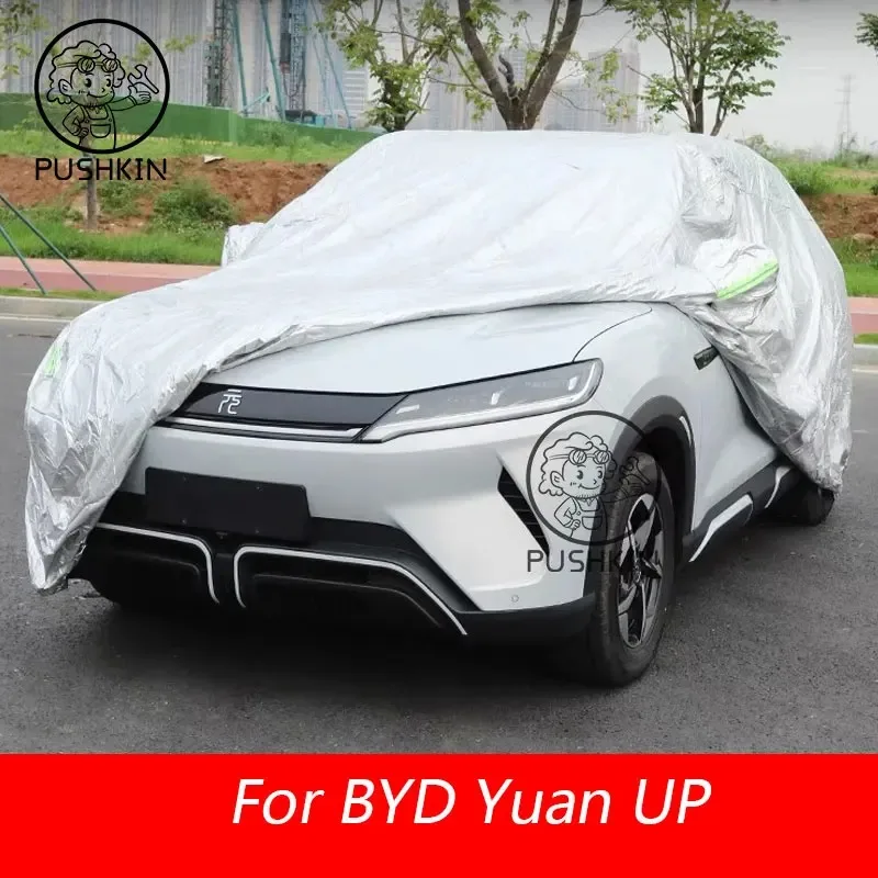 

Автомобильный чехол для BYD Yuan UP Yuan Pro 2024, наружный солнцезащитный козырек с защитой от УФ-лучей, дождя, снега, тумана, Пыленепроницаемый Чехол