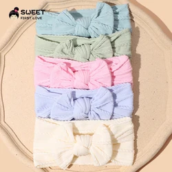 1pcs Bow Baby Head Band for Children Solid Baby Headbands Newborn Cable Headband Turban Kids Headwear Baby Accessories Girl