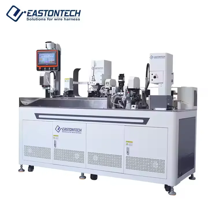 Full Automatic Double-head Wire Thread EW-8155 Cutting Printing Sleeve Number Tube Insert Terminal Crimping Machine