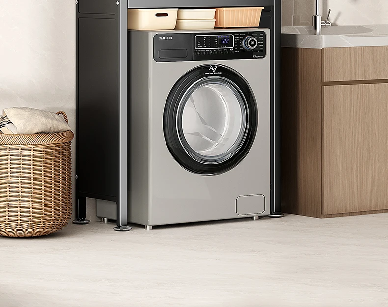 

Shelf above shelf bathroom toilet side roller flip toilet storage locker