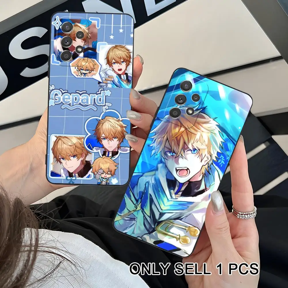 HSR Gepard Phone Case for Samsung Galaxy A26 25 24 23 22 21 17 16 15 14 13 12 11 5G Soft TPU Shockproof Cover