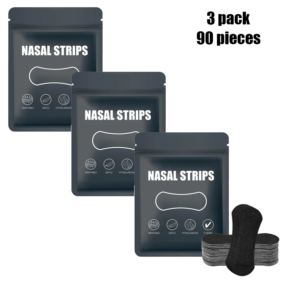 30/60/90/150 Stuks, Anti Snurken Neusstrips voor Ademhalingscorrectie Fysieke Uitbreiding Ademende Neuspleister Neusstrips