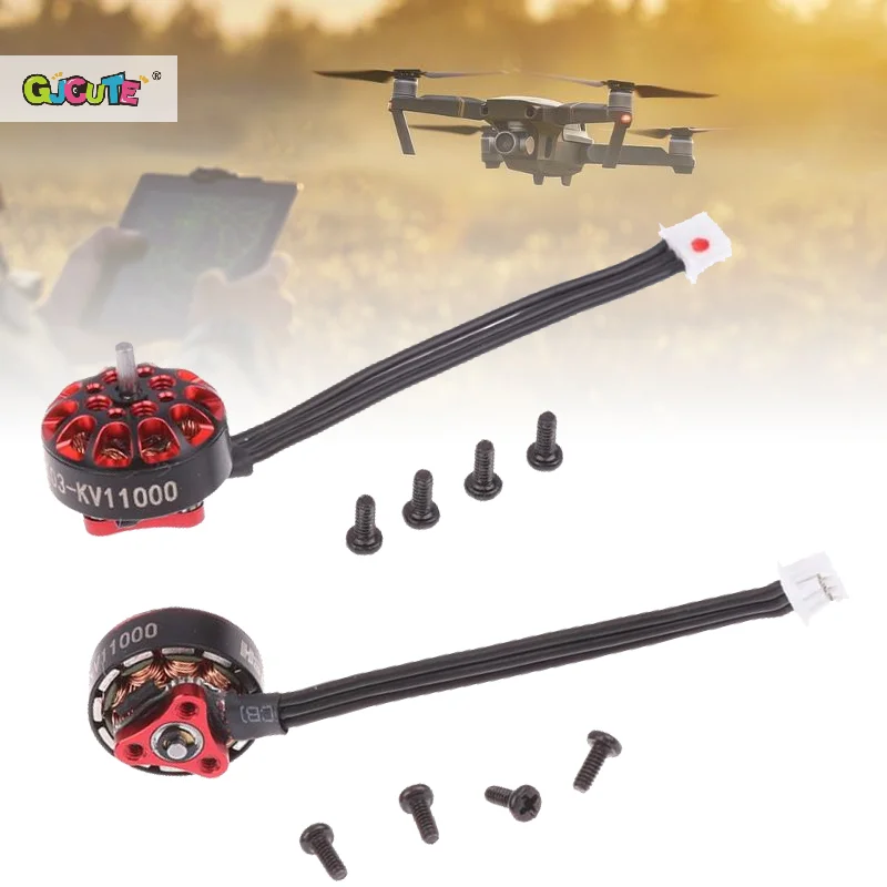 

Happy Model EX1103 KV11000 1-2S сменный вал бесщеточного двигателя 1,5 мм для Bassline 2S Micro 90 мм FPV Drone DIY Запчасти