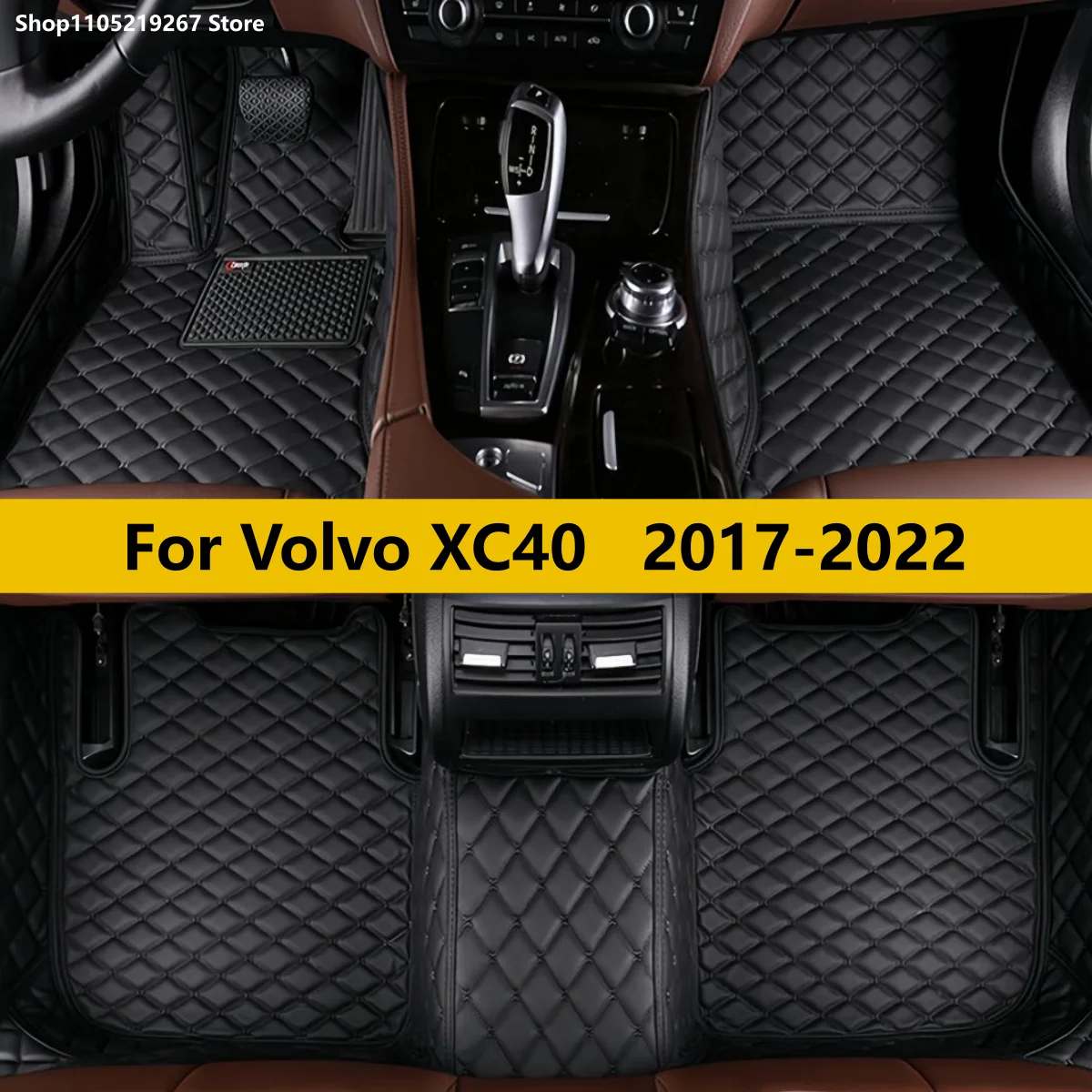 

Car Floor Mats For Volvo XC40 2017 2018 2019 2020 2021 2022 Waterproof Carpets Interior Accessories