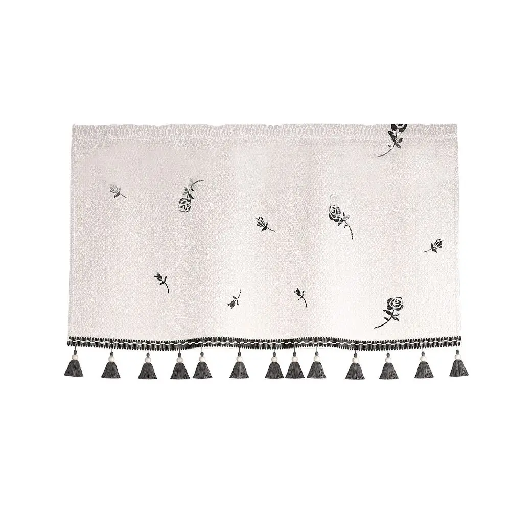 Removable Air Conditioner Windshield Curtain Washable With Tassels AC Wind Deflector Cover Air Conditioner Dustproof Curtain