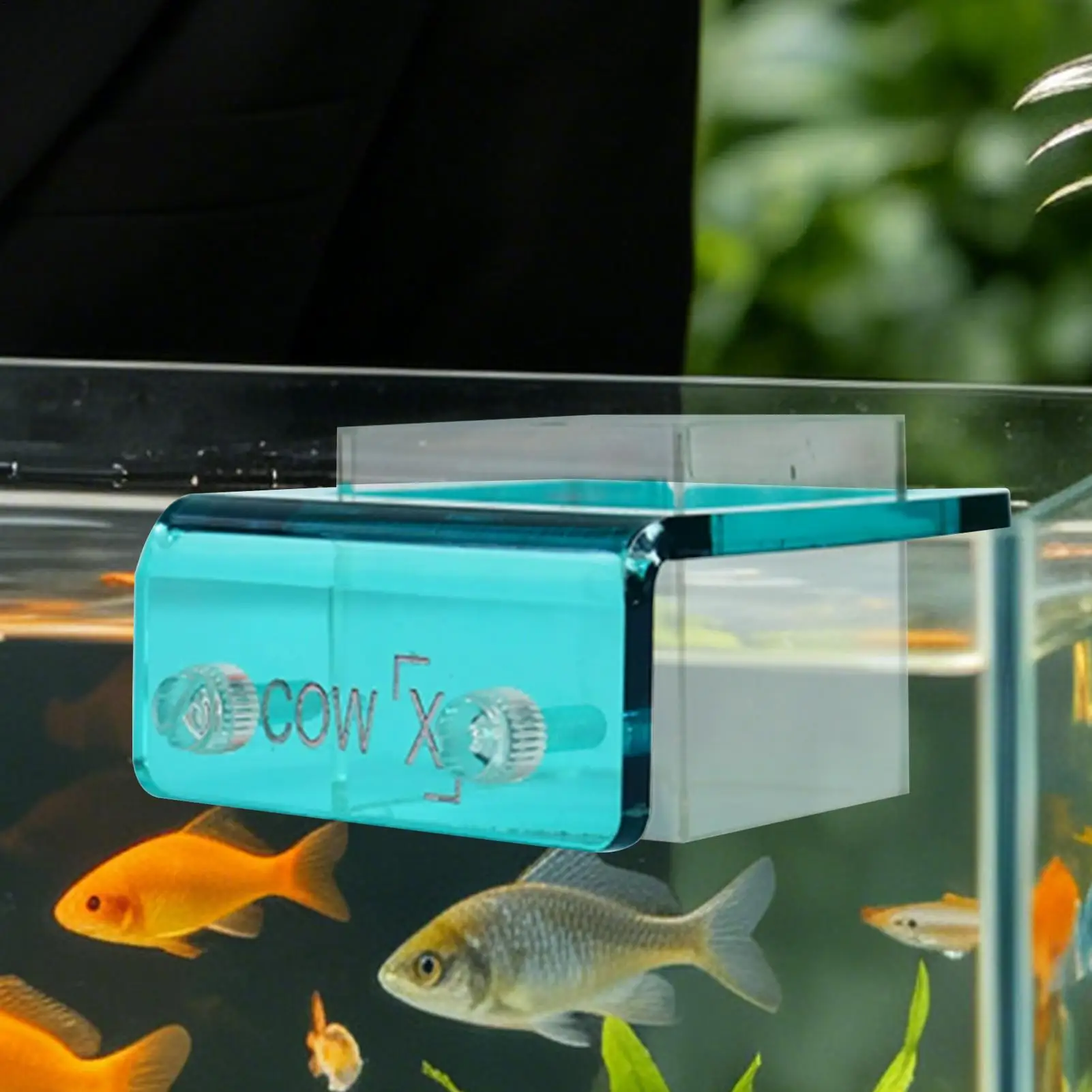 Anel de alimentação para aquário, alimentador de comida flutuante para aquário, anel alimentador de peixes pendurável para guppy, apartamento, casa, escritório, férias