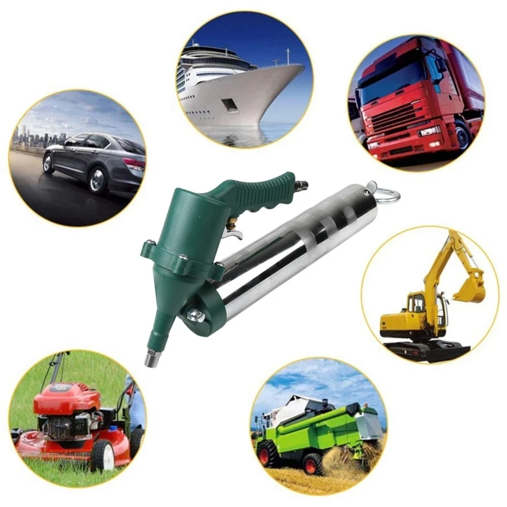 Imagem -05 - Pneumática Grease Gun Portátil Compressor Pneumático Bomba Grease Gun para Lubrificar Várias Escavadeiras do Carro e Navios 400cc