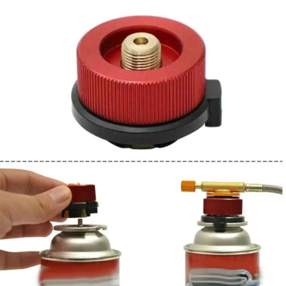 Outdoor Camping Gas Refill Adapter Stove Cylinder Gas Tank Burners Stove Connector Gas Stove Adapter Converter Accessories