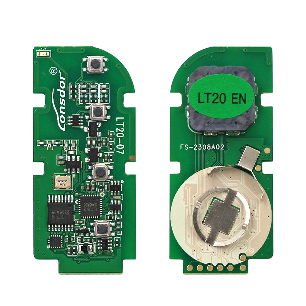 Lonsdor LT20-01 LT20-04 LT20-08 Smart Key PCB 8A+4D Adjustable Frequency For Toyota & Lexus Support K518 & K518ISE & KH100+