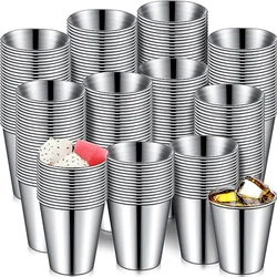 2.5 oz Stainless Steel Shot Glasses Metal Cups Shot Glass for Espresso Whiskey Bar Home Restaurant Camping Barware Gift