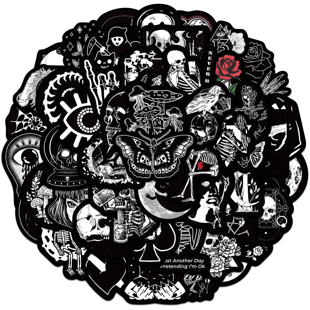 50PCS Creative Blac…