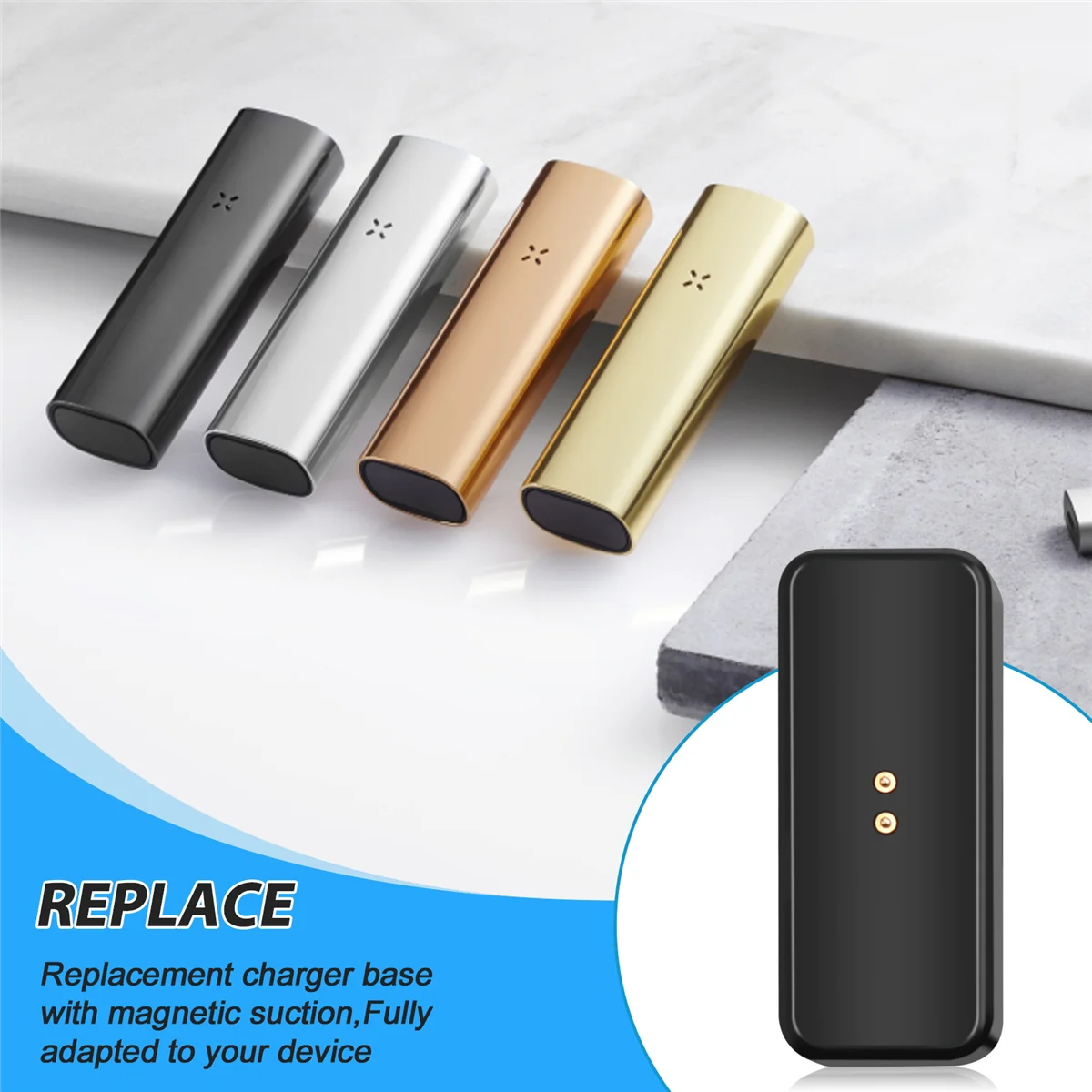 แท่นชาร์จทดแทน + สาย USB สําหรับชิ้นส่วนชาร์จอุปกรณ์เสริม 3 2