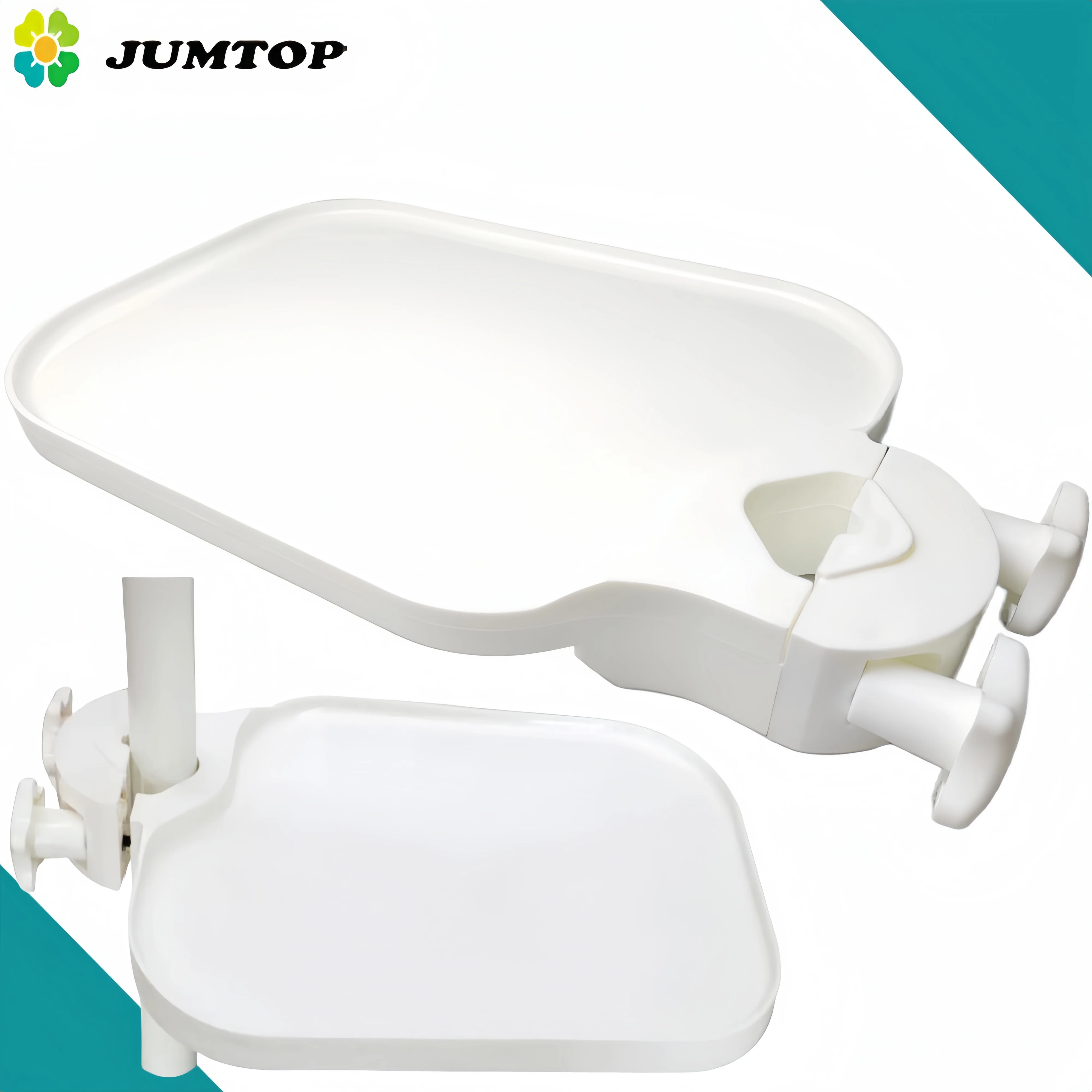 Dental Chair Post Mounted Swivel Instrument Tray Sturdy ABS Material Chairside Tool Storage Tray
