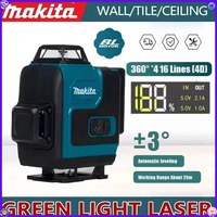 Makita 16-Line 360° Horizontal Vertical High-Precision Laser High-Precision Green Cross Level Light Wall-Mounted Portable Tools