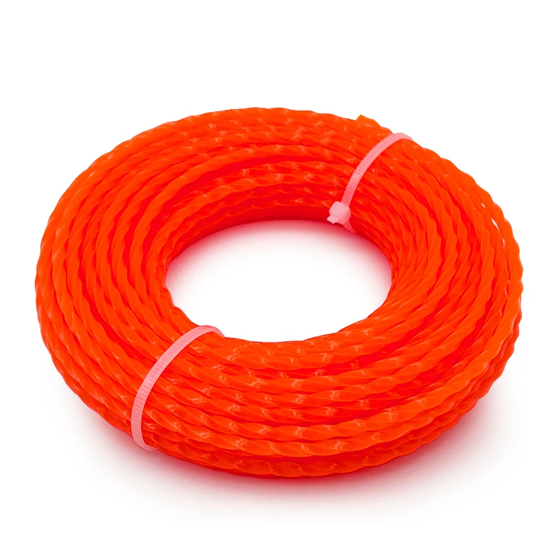 Twist 3.0 มม. 15 ม. สายทริมเมอร์สําหรับสวนเครื่องมือไฟฟ้าเครื่องตัดหญ้าเครื่องตัดหญ้า