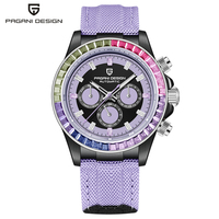 PAGANI DESIGN New 40MM Rainbow Circle Luxury Men's Watch Multi functional Automatic Watch Men's Sapphire Glass Waterproof
