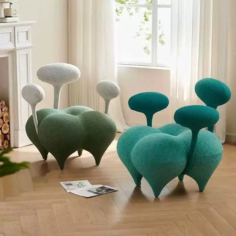 Sofá individual de lujo con luz nórdica, globo mágico de diseño, sala de estar, sofá individual perezoso, silla de ocio, apartamento pequeño
