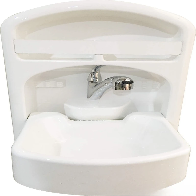 White acrylic wall-mounted folding wash basin, RV yacht 742 * 464 * 398/150mm GR-Y001