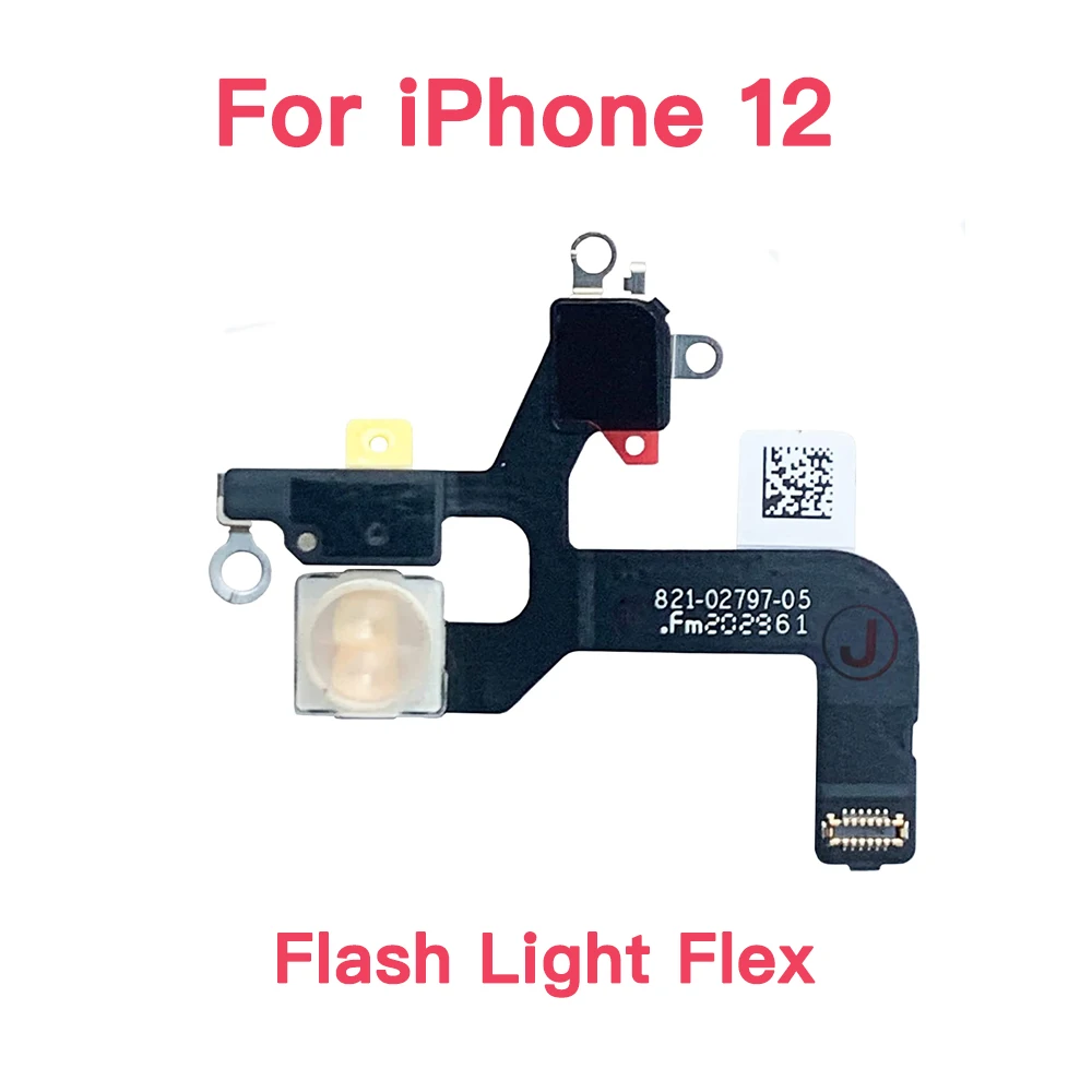 Flash Light With Microphone Flex Cable Replacement For iPhone 12 13 Mini Pro Max LED Light