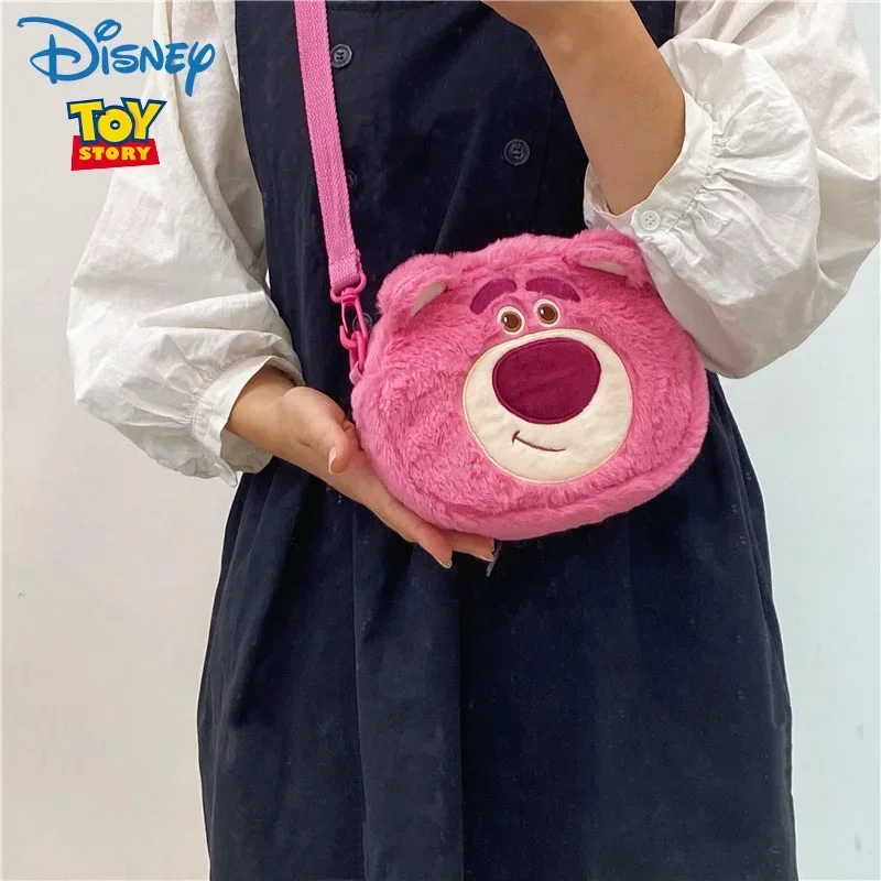 Disney Toy Story 3 Lotso Shoulder Bag for Women Anime Messenger Bags Cosplay Makeup Bag Mobile Phone Bags Handbag Kawaii Bags