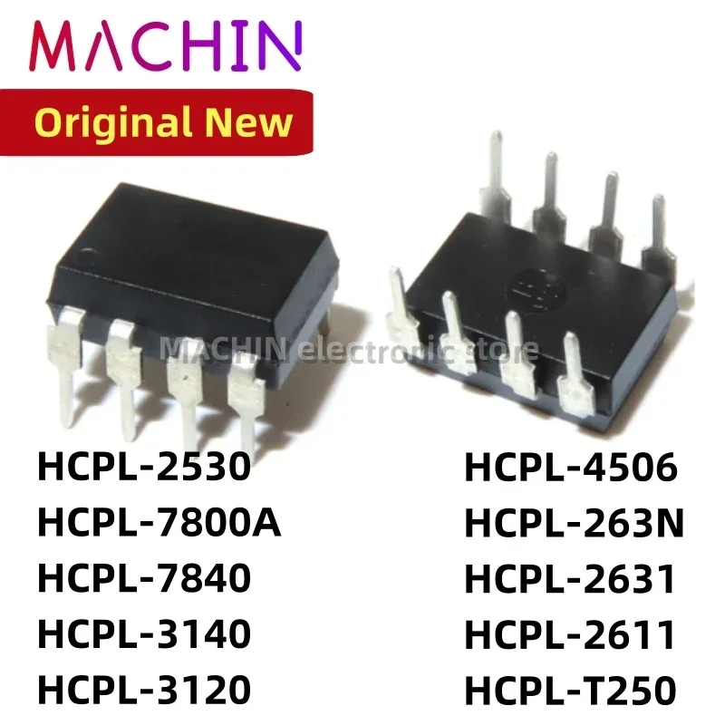 1 Pieza HCPL-2530 HCPL-7800A HCPL-7840 HCPL-3140 HCPL-3120 HCPL-4506 HCPL-263N HCPL-2631 HCPL-2611 HCPL-T250 DIP8 Nuevo Circuito Integrado Original