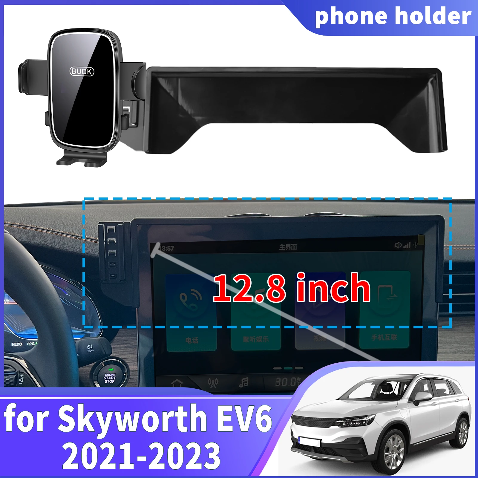 

fit for Skyworth EV6 2021 2022 2023 Navigation Phone Holder Mount Customized Car accessoires