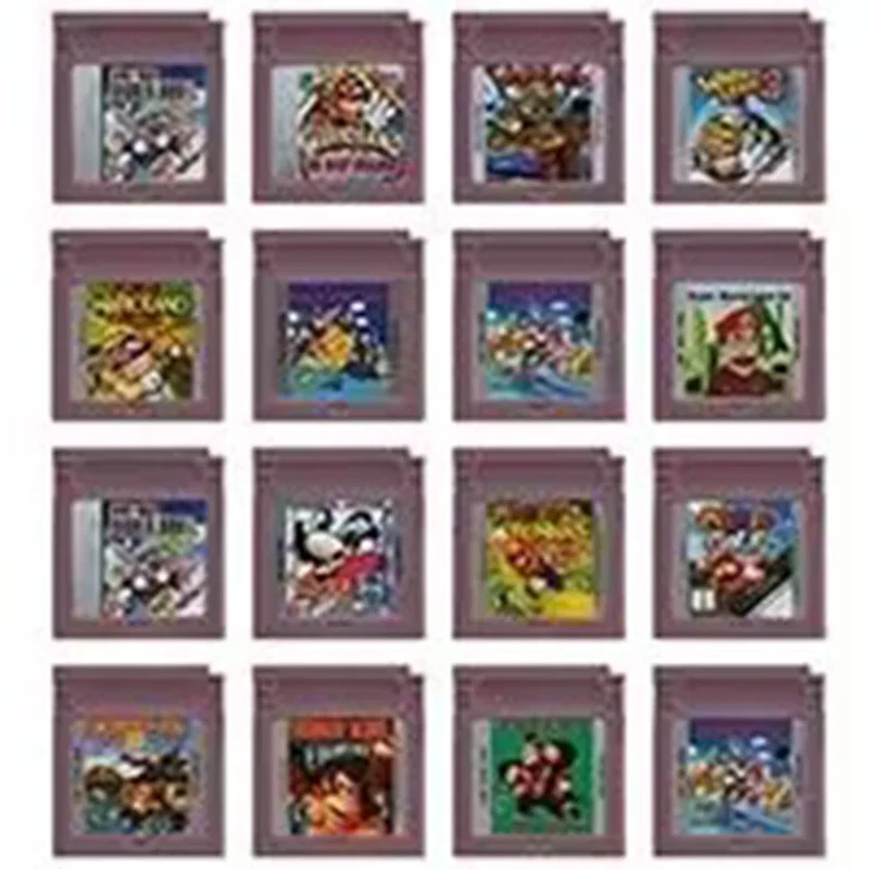 Cartucho do jogo para o cartão do console video, GBC, GBA, SP, Donkey Kong, série de Wari, bocado 16