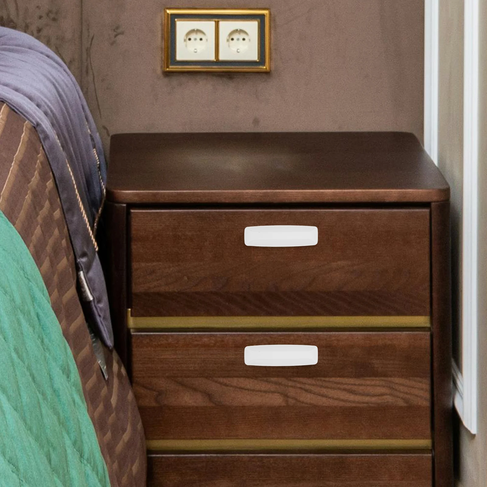 

2Pcs Self-Adhesive Handles Easy Installation No Drilling Vintage Modern Cabinet Drawer Door Pulls Durable Stylish Home Decor