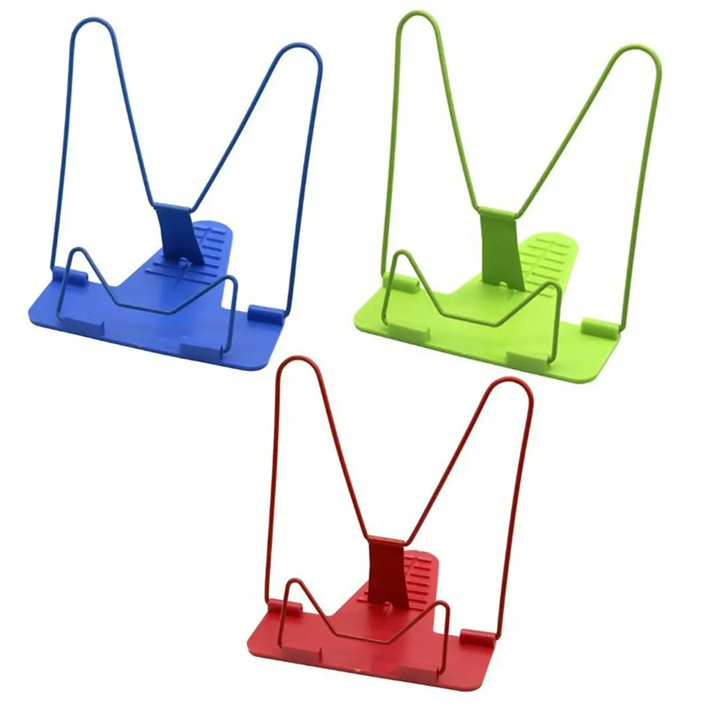 1Pcs Bookends แบบพกพาปรับได้พับได้ Bookend Stand อ่านขาตั้งหนังสือกระเป๋าใส่พาสปอร์ตฐานอ่านหนังสือผู้ถือ