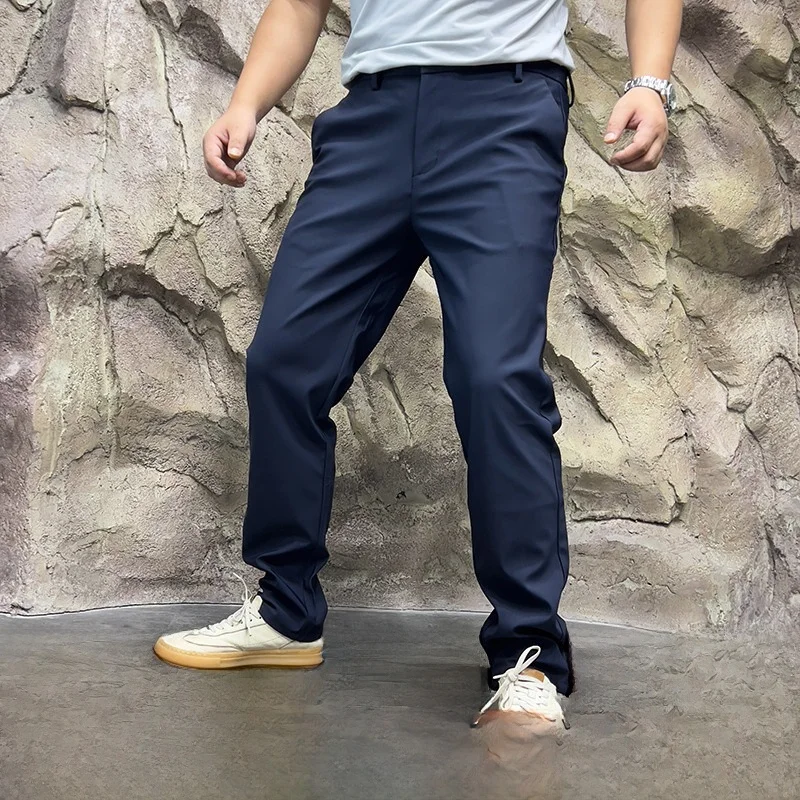 

Busin Casual Trousers Men's Straight Leg Thiened Soft ell Cosite Autumn Winter New Arrival Youth Active Sle Pure ...