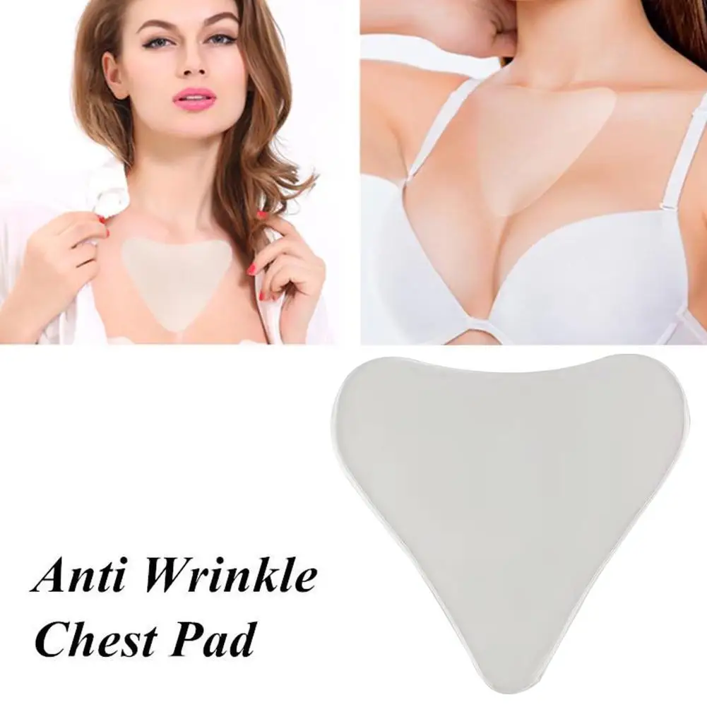 Silicone Anti Wrinkle Patches For Chest Neck Lift Tapes Pads Forhead Eye Checklift Reusable Chest Skin Wrinkle Remover Pad N9r0