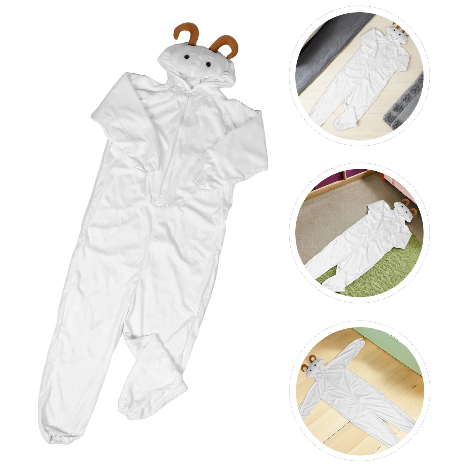 Kids 140cm Goat Halloween Animal Cosplay Costume Breathable Comfortable Stage Performance Festival Dress Up Accessories