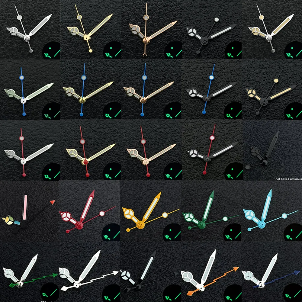 

12.5mm Watch Hands green C3 Luminous suitable for NH-35/36/38/70/71/72 Movements movement assembly watch accessories watch parts