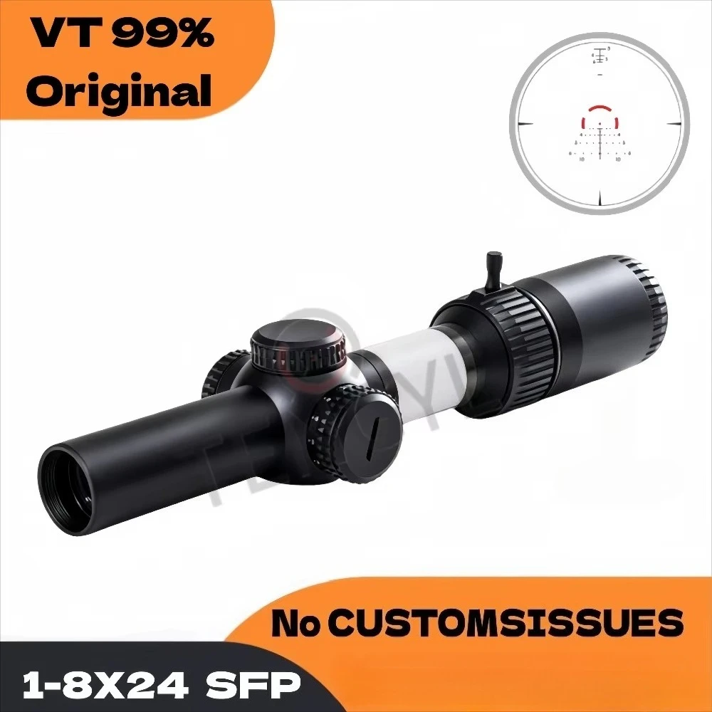 Original VT Optics 1-8X24 Second Focal Plane(SFP) Riflescope AR-BDC3 Reticle Waterproof/Shock Resistant
