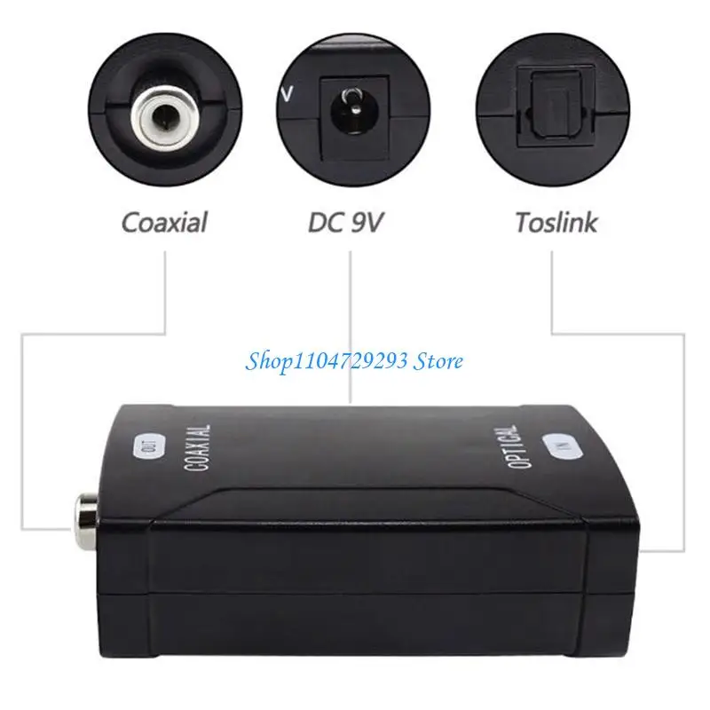

Y2GD Coaxial to Optical Digital Converter 24bit/96K High Definition Sampling with Digital Coax Cable