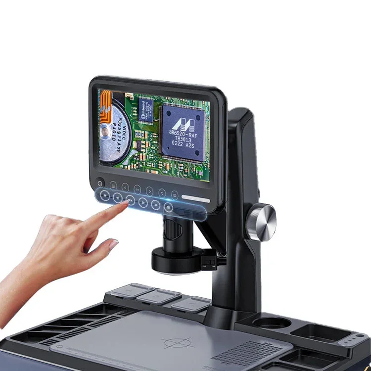 2026 Pcb Inspection Handheld Microscope Camera Industrial 7 Inch Lcd Digital Microscope